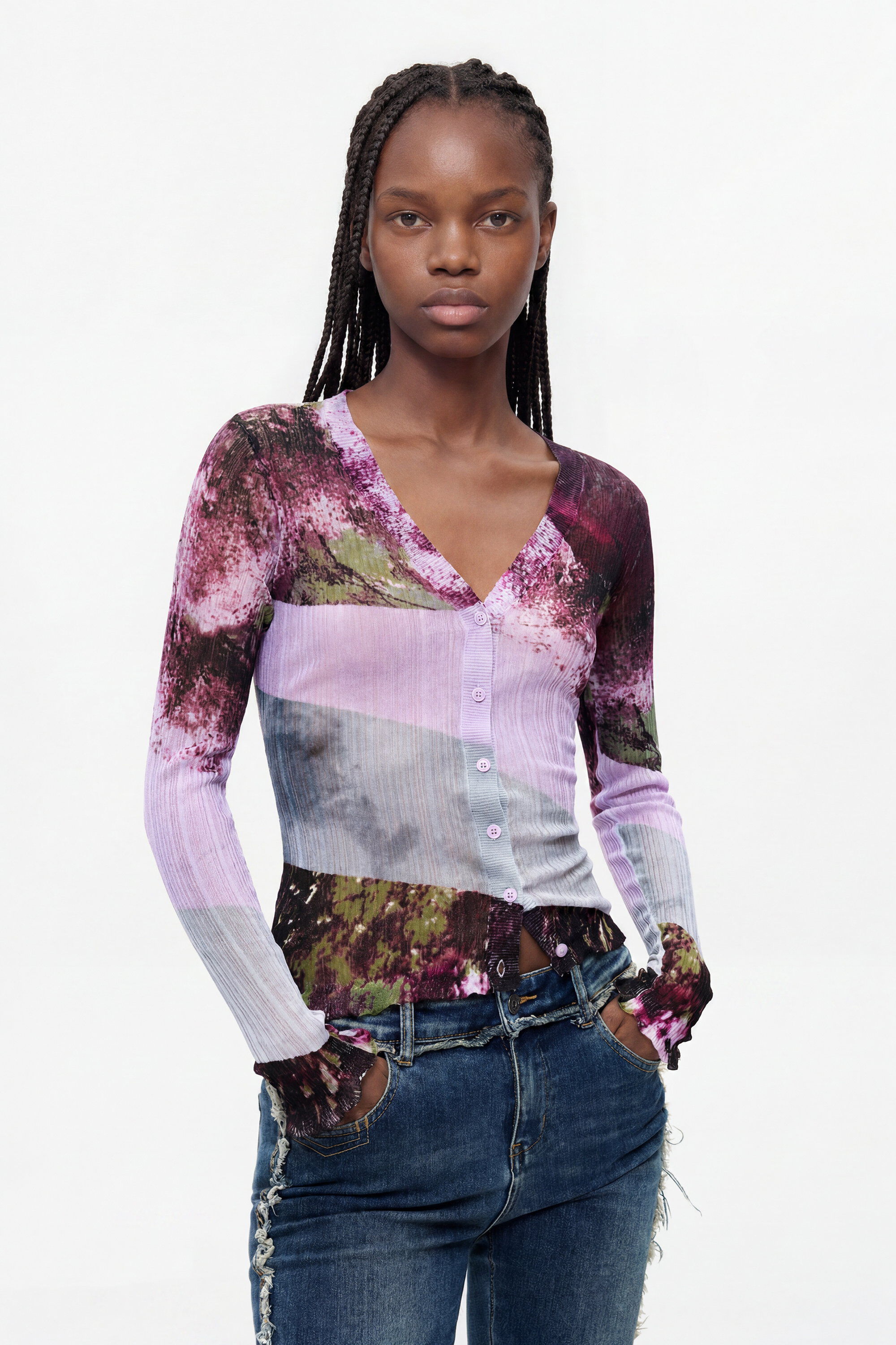 Chandail col V – DESIGUAL - 26WWJF13 - Desigual Chandail col V – DESIGUAL - 26WWJF13 - Desigual
