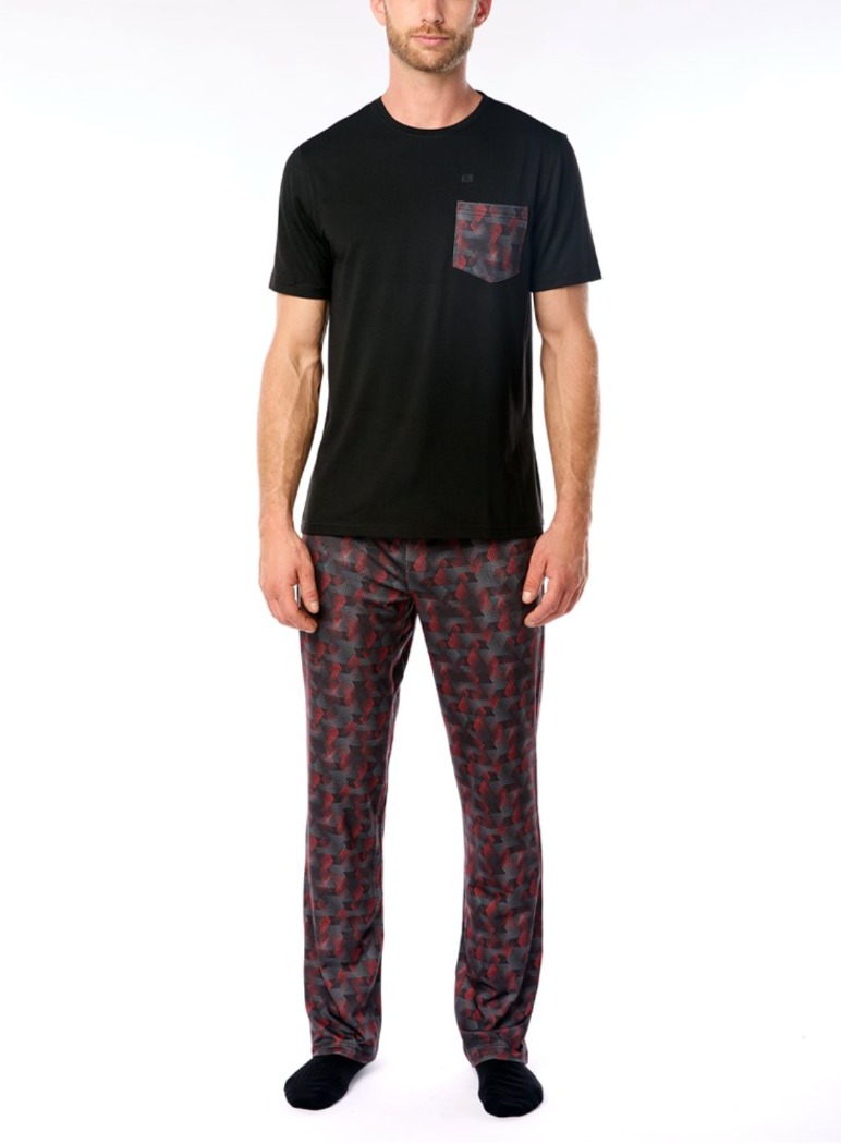Ensemble de pyjama à motif - VINCENT D'AMÉRIQUE - B66416 - Vincent d'Amérique Ensemble de pyjama à motif - VINCENT D'AMÉRIQUE - B66416 - Vincent d'Amérique
