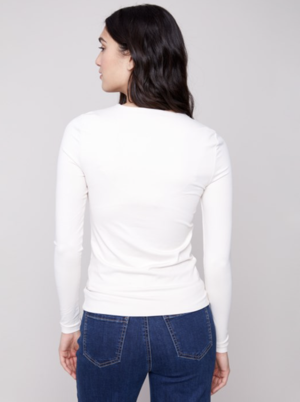 Chandail super extensible en tricot double - CHARLIE B Chandail super extensible en tricot double - CHARLIE B