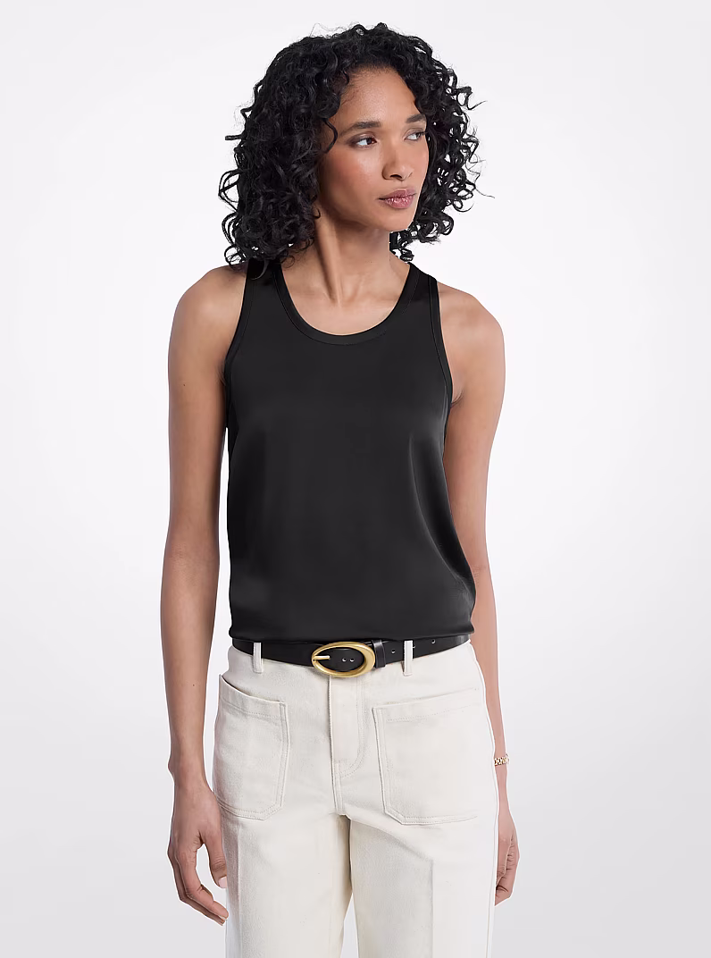 Débardeur en satin – MICHAEL KORS - MT640TXAYJ-001 - Michael Kors Débardeur en satin – MICHAEL KORS - MT640TXAYJ-001 - Michael Kors