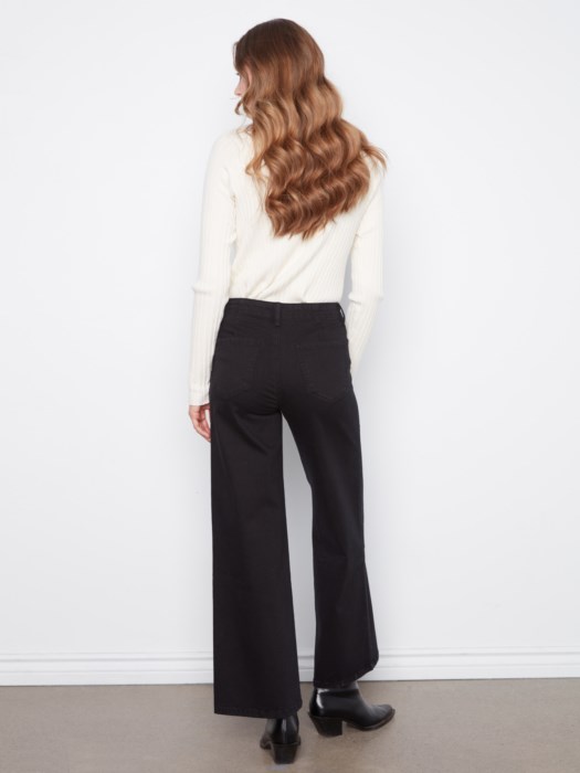 Pantalon twill jambe large – CHARLIE B Pantalon twill jambe large – CHARLIE B