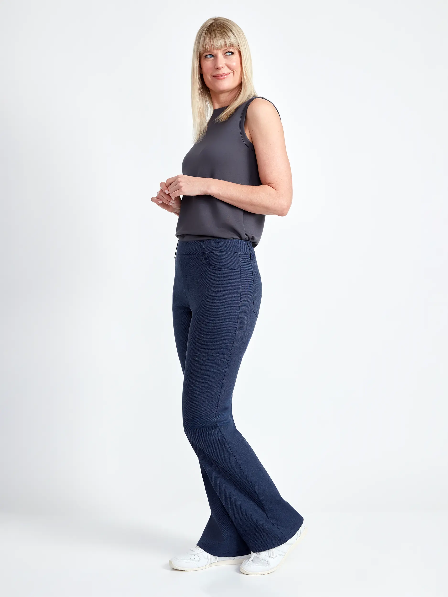 Pantalon bootcut effet denim – UP Pantalon bootcut effet denim – UP