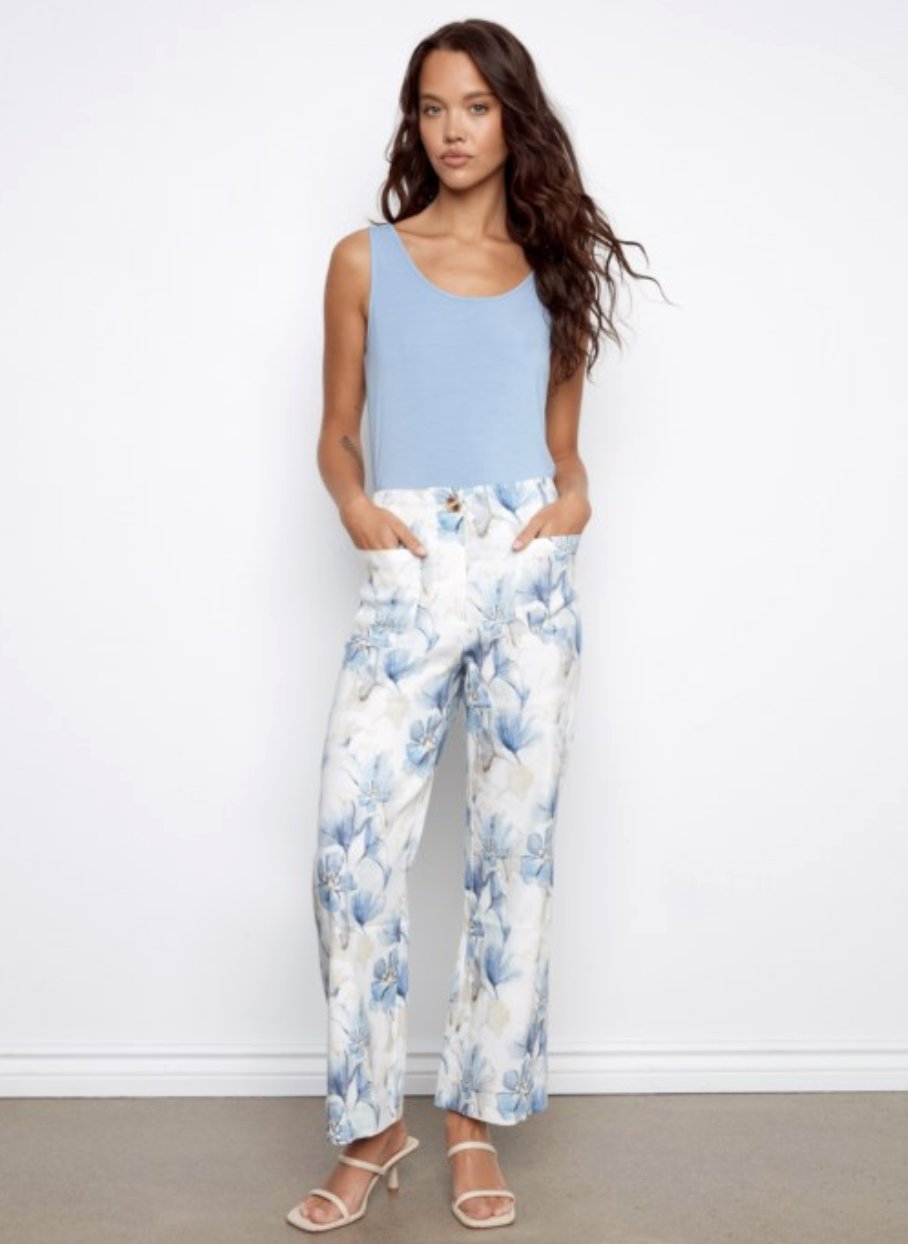 Pantalon court en lin - CHARLIE B Pantalon court en lin - CHARLIE B