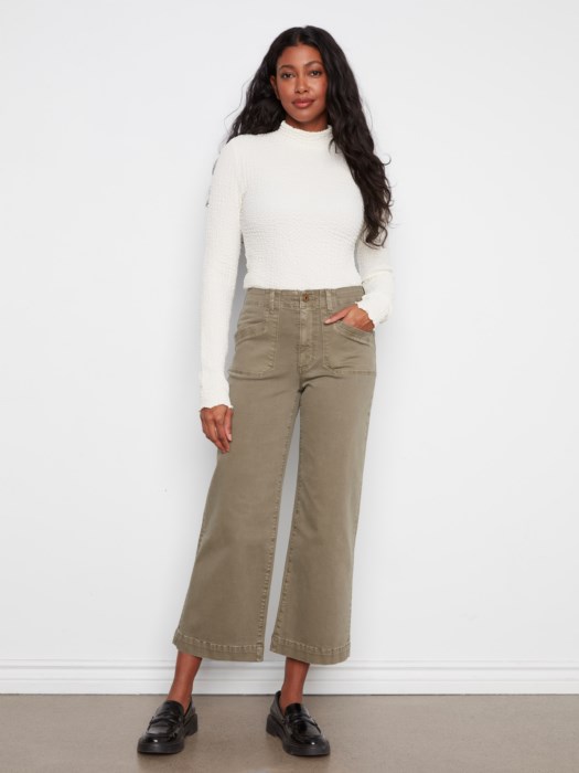Pantalon court jambe large - CHARLIE B Pantalon court jambe large - CHARLIE B