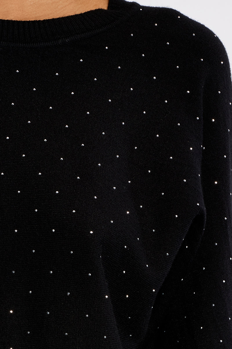 Chandail court à strass Oriane – Molly Bracken Chandail court à strass Oriane – Molly Bracken