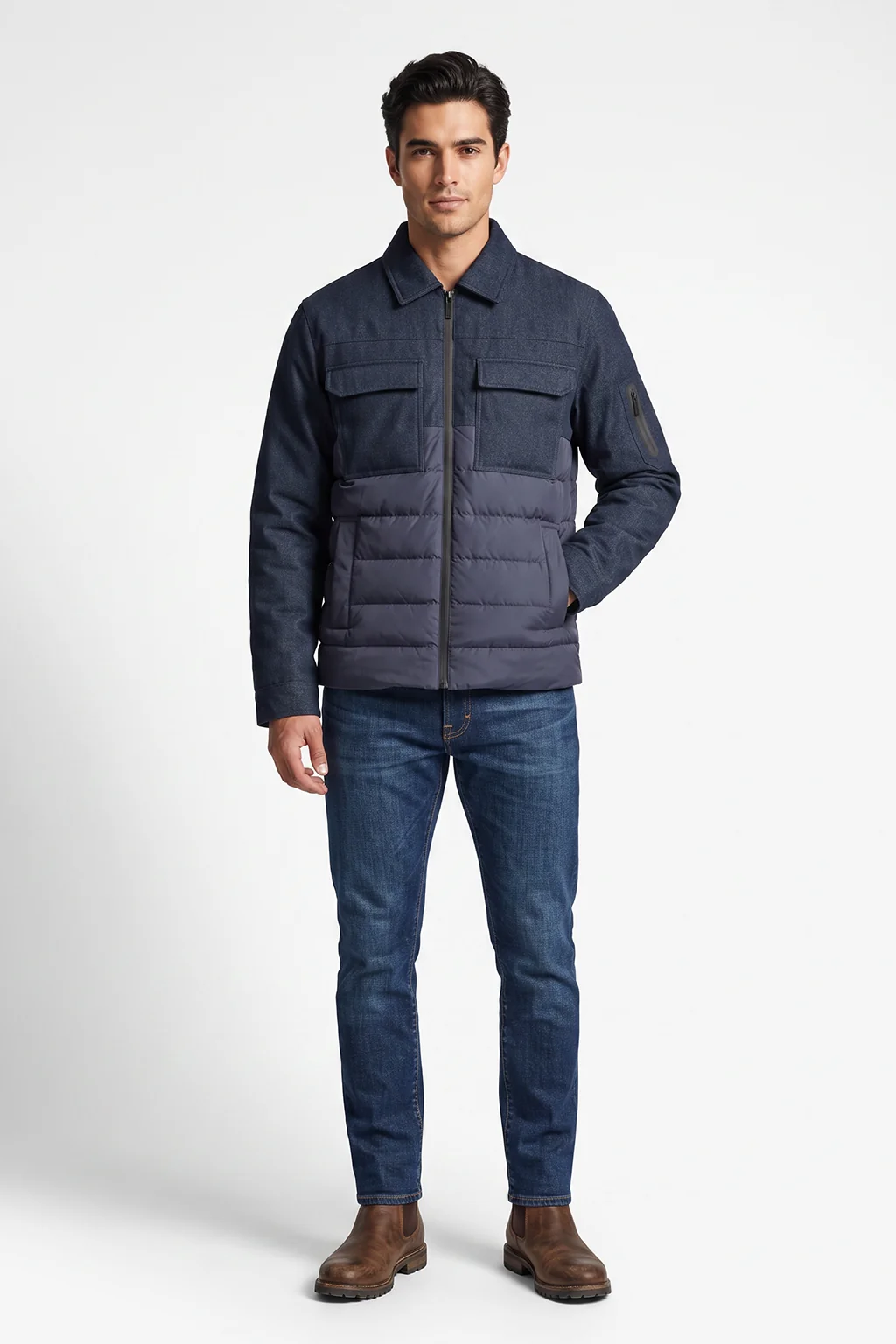 Veste en denim matelassé Johny – LOIS Veste en denim matelassé Johny – LOIS