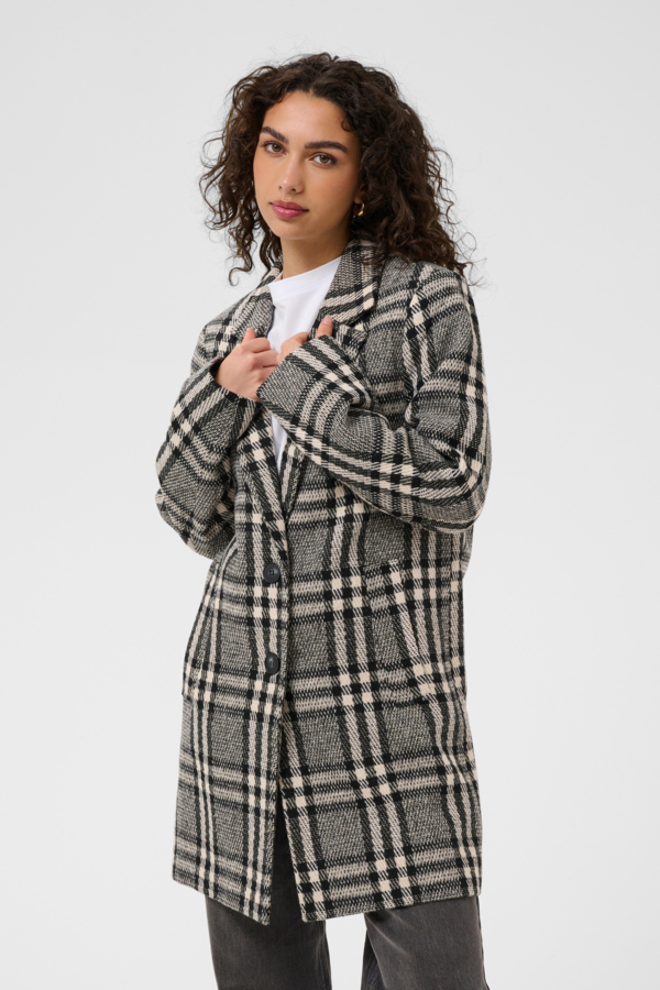 Manteau à carreaux Vibeke – KAFFE - 10511823 - KAFFE Manteau à carreaux Vibeke – KAFFE - 10511823 - KAFFE