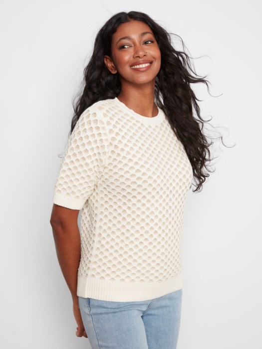 Pull nid d'abeille - CHARLIE B - C2997 - Charlie B Pull nid d'abeille - CHARLIE B - C2997 - Charlie B