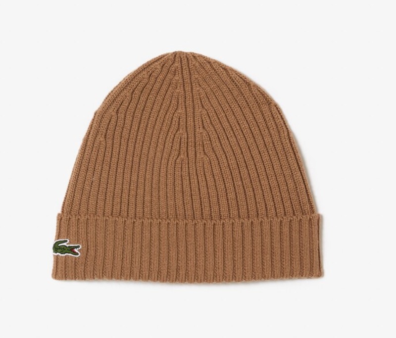 Tuque en laine cotelée - LACOSTE - RB0001 - LACOSTE Tuque en laine cotelée - LACOSTE - RB0001 - LACOSTE