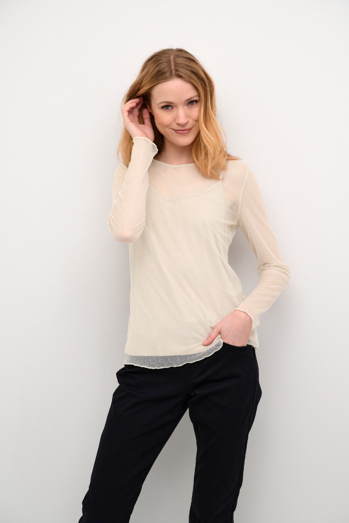Chandail en mèche Larnis - CREAM Chandail en mèche Larnis - CREAM
