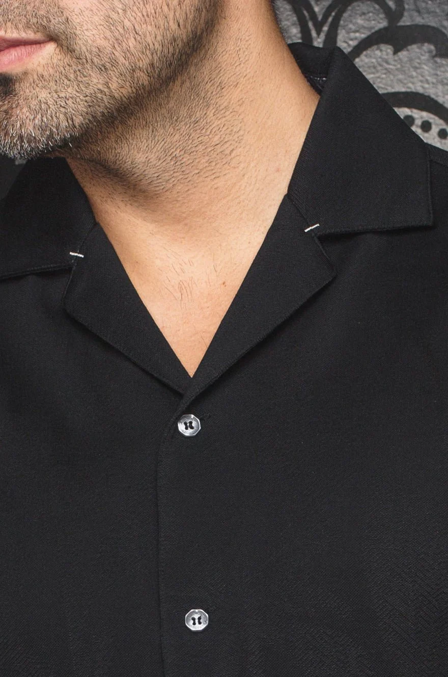 Chemise Brahea à col plat – AU NOIR Chemise Brahea à col plat – AU NOIR