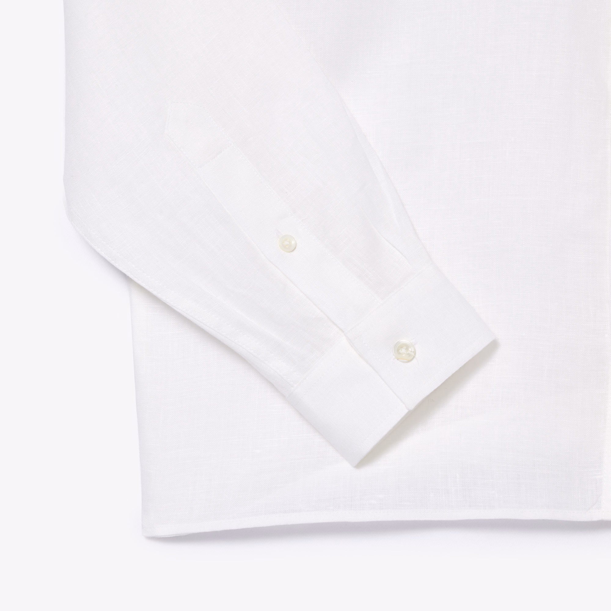 Chemise en lin coupe régulière – LACOSTE Chemise en lin coupe régulière – LACOSTE