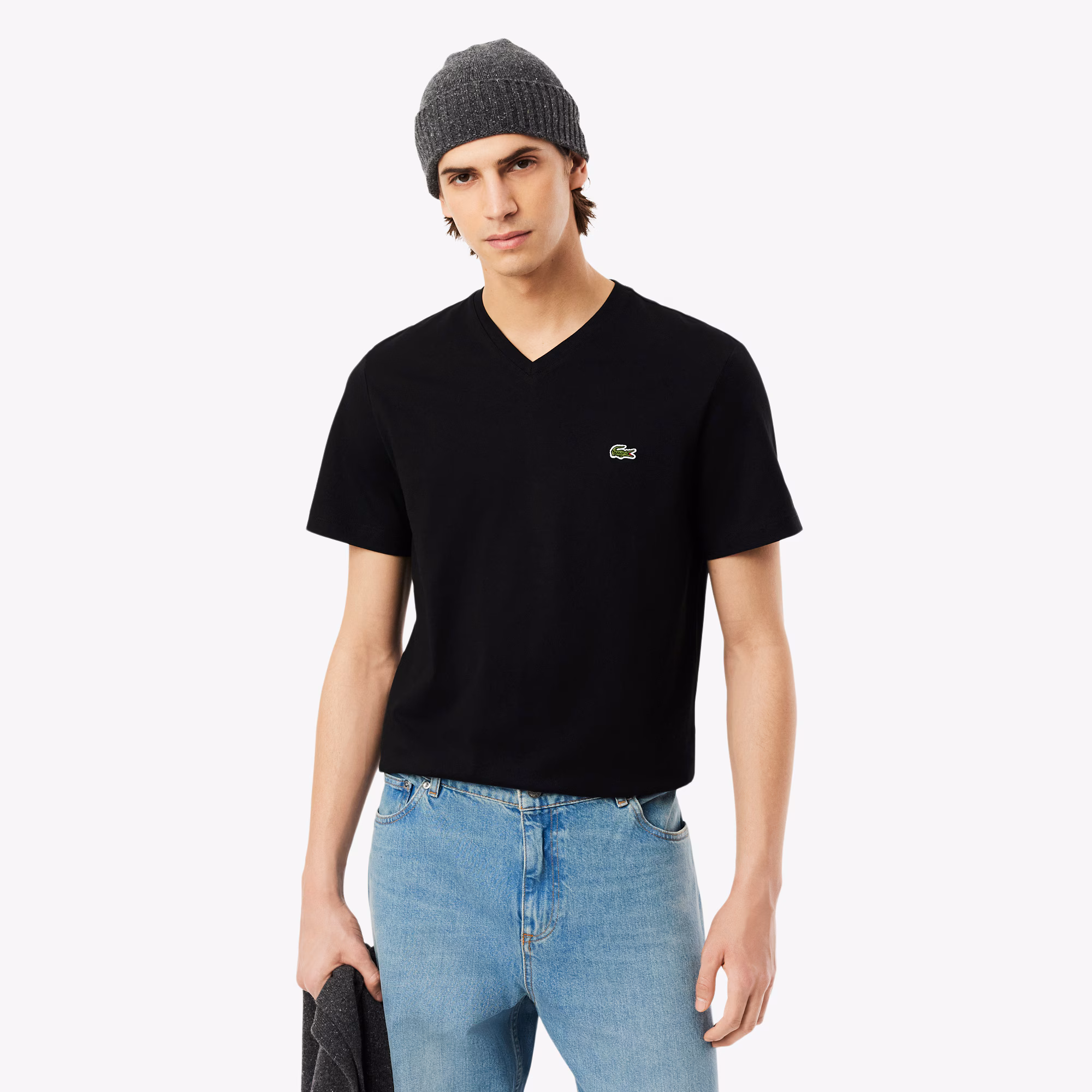 T-shirt col V classique – LACOSTE - TH5077-031 - LACOSTE T-shirt col V classique – LACOSTE - TH5077-031 - LACOSTE