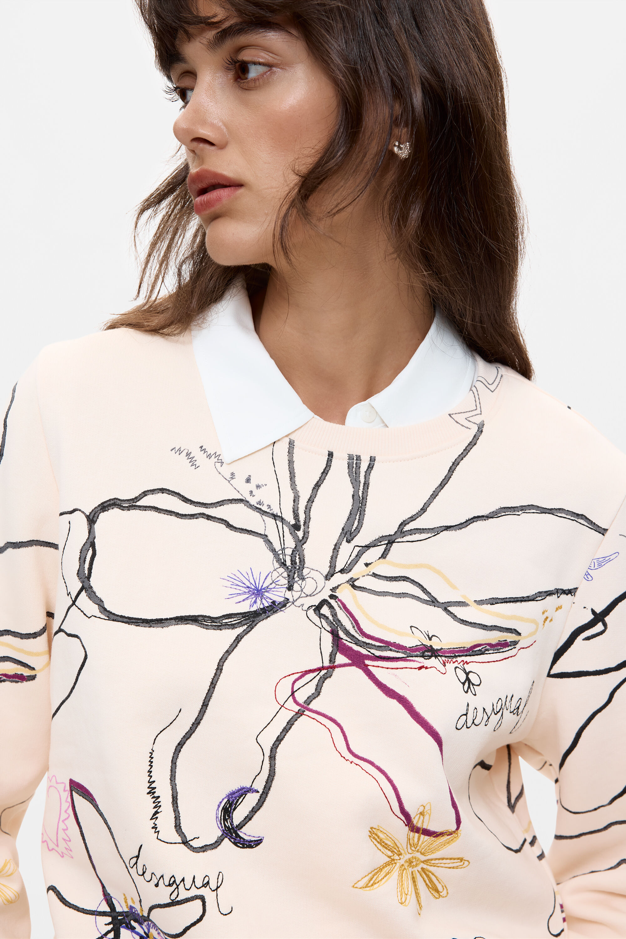 Chandail imprimé floral – DESIGUAL Chandail imprimé floral – DESIGUAL