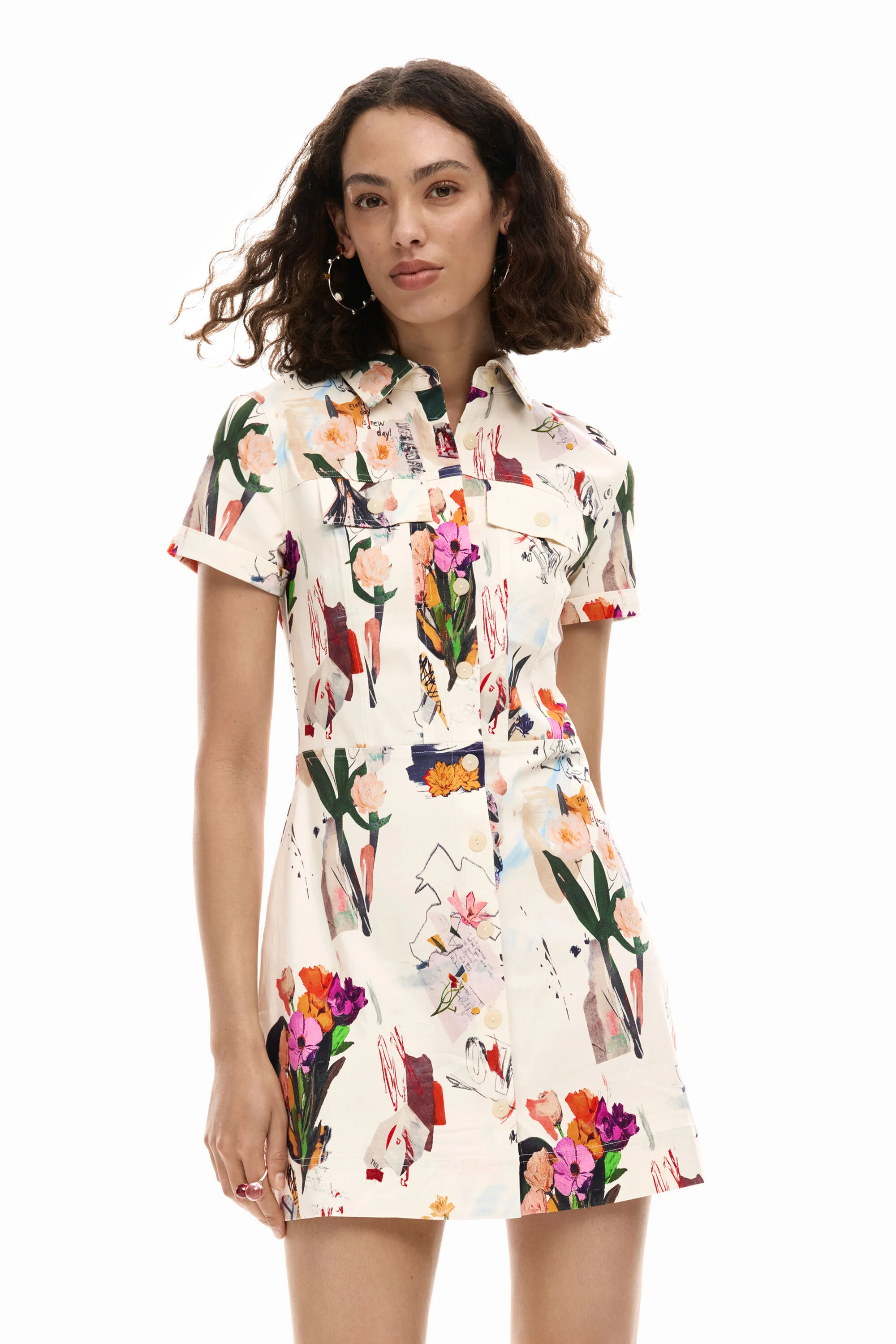 Robe Courte Imprimée – DESIGUAL - 26SWVW48 - Desigual Robe Courte Imprimée – DESIGUAL - 26SWVW48 - Desigual