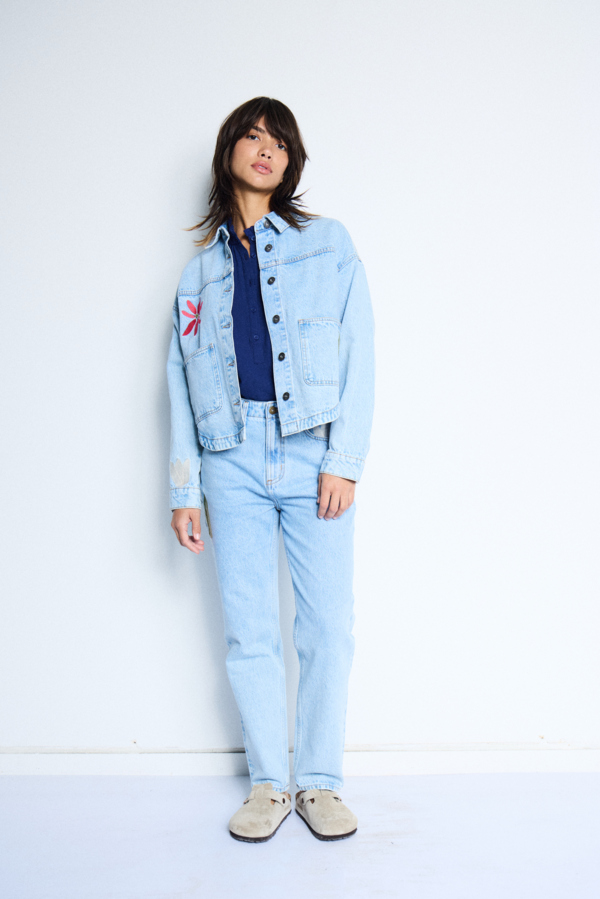 Veste en denim Bauve – ICHI Veste en denim Bauve – ICHI