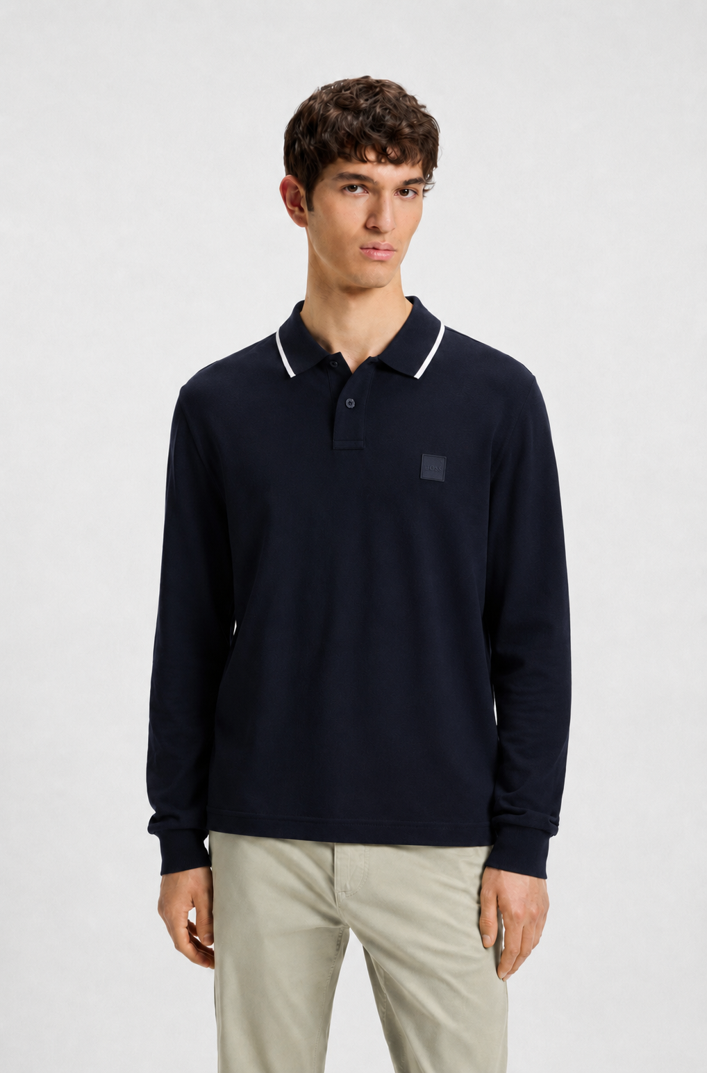 Polo PasserFord manches longues – HUGO BOSS - 50566186-404 - Hugo Boss Polo PasserFord manches longues – HUGO BOSS - 50566186-404 - Hugo Boss