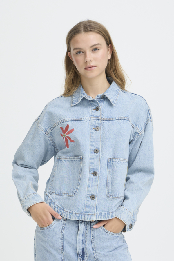 Veste en denim Bauve – ICHI Veste en denim Bauve – ICHI
