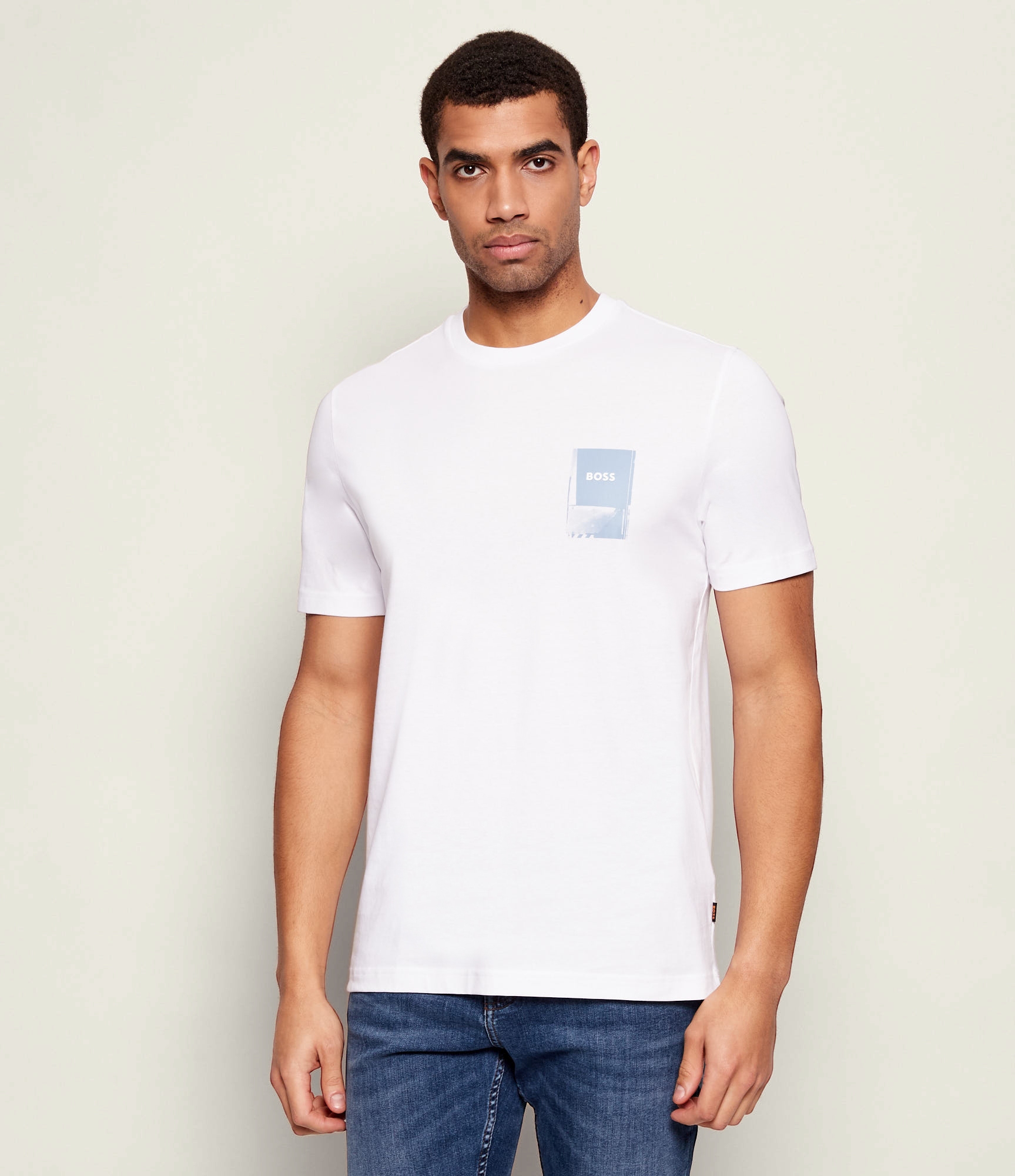 T-shirt coupe régulière Te Plain – HUGO BOSS - 50556023-100 - Hugo Boss T-shirt coupe régulière Te Plain – HUGO BOSS - 50556023-100 - Hugo Boss