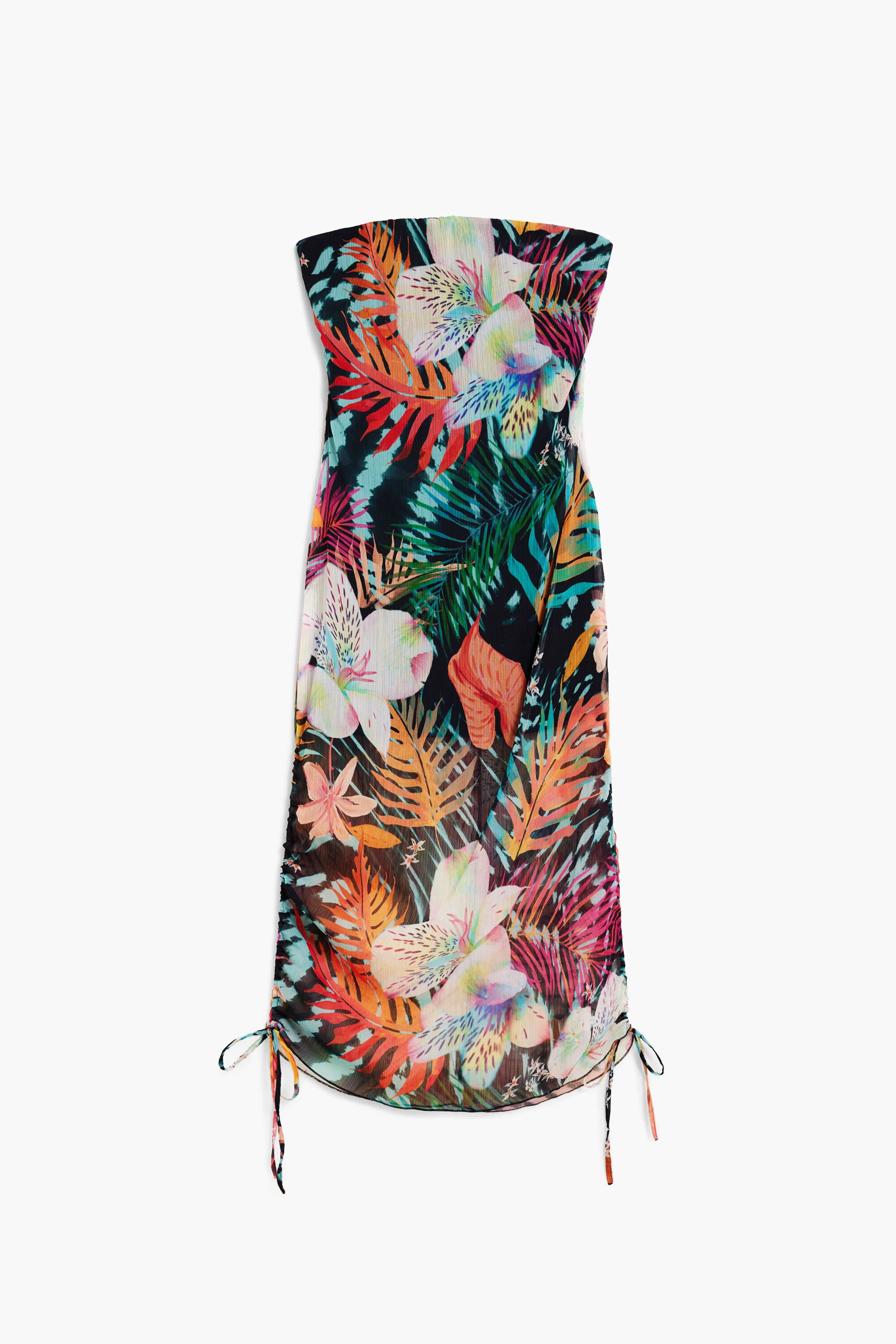 Robe bandeau imprimé tropical – DESIGUAL Robe bandeau imprimé tropical – DESIGUAL