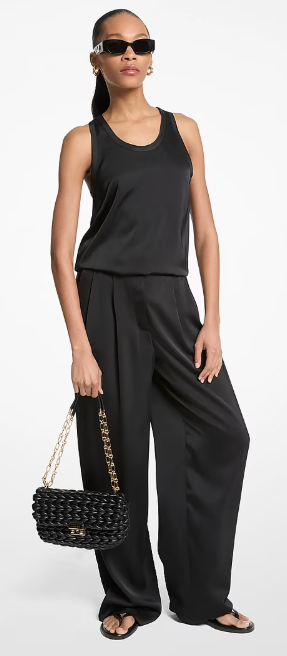 Pantalon large satiné – MICHAEL KORS - MT530VRAYJ - Michael Kors Pantalon large satiné – MICHAEL KORS - MT530VRAYJ - Michael Kors