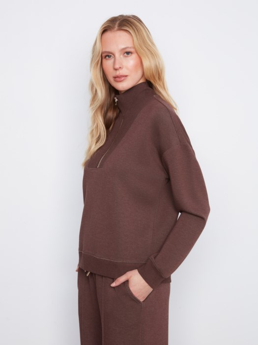 Chandail scuba demi-zip – CHARLIE B Chandail scuba demi-zip – CHARLIE B