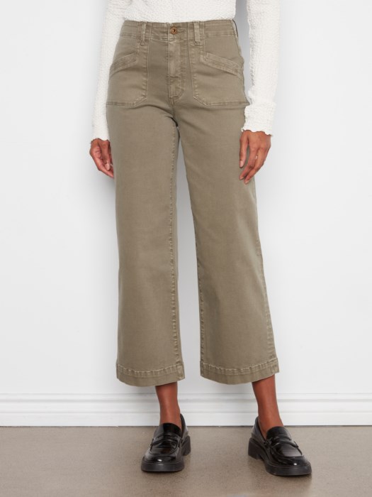 Pantalon court jambe large - CHARLIE B - C5660 - Charlie B Pantalon court jambe large - CHARLIE B - C5660 - Charlie B