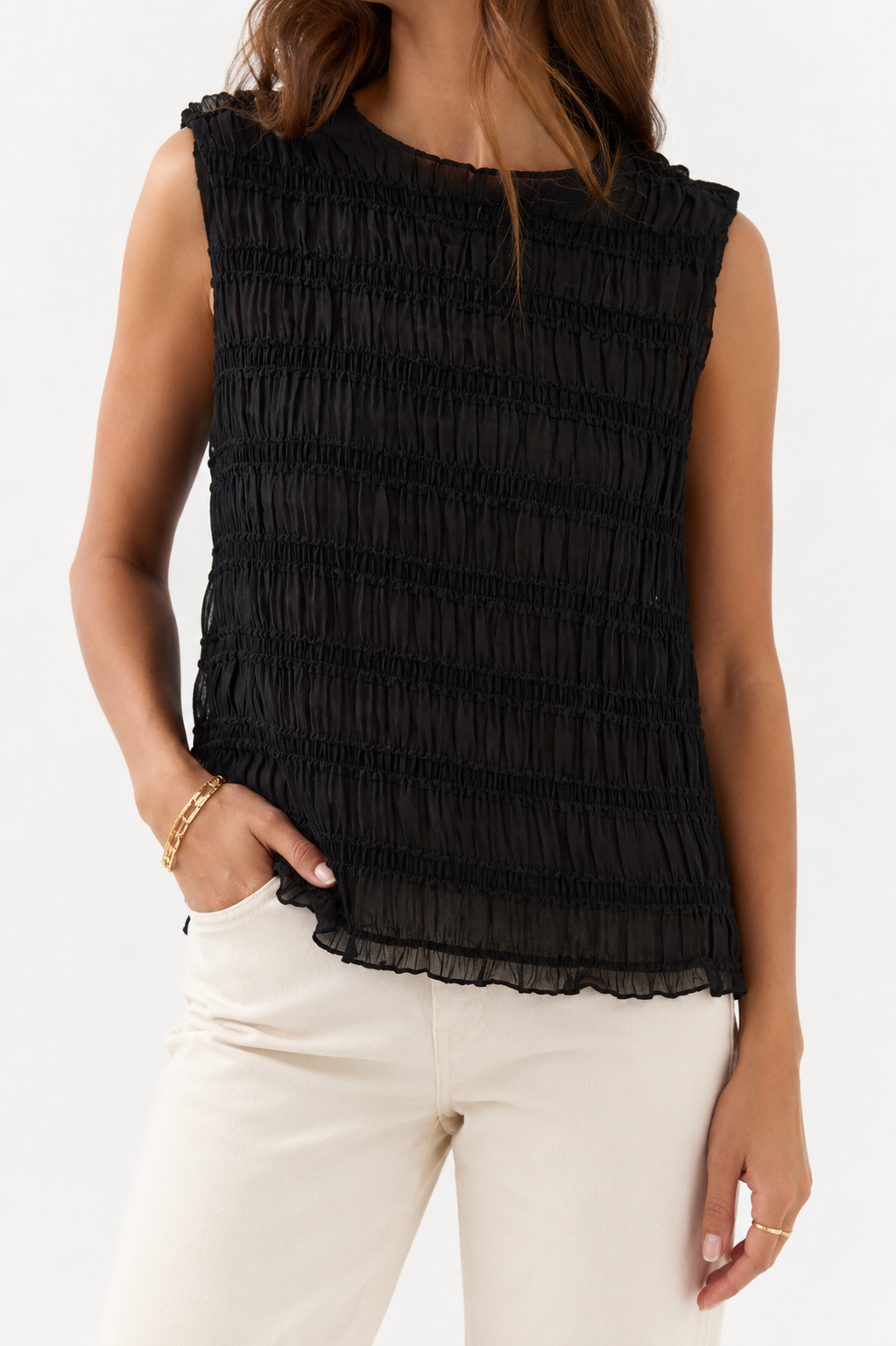 Haut texturé – APRICOT - X247622 - APRICOT Haut texturé – APRICOT - X247622 - APRICOT
