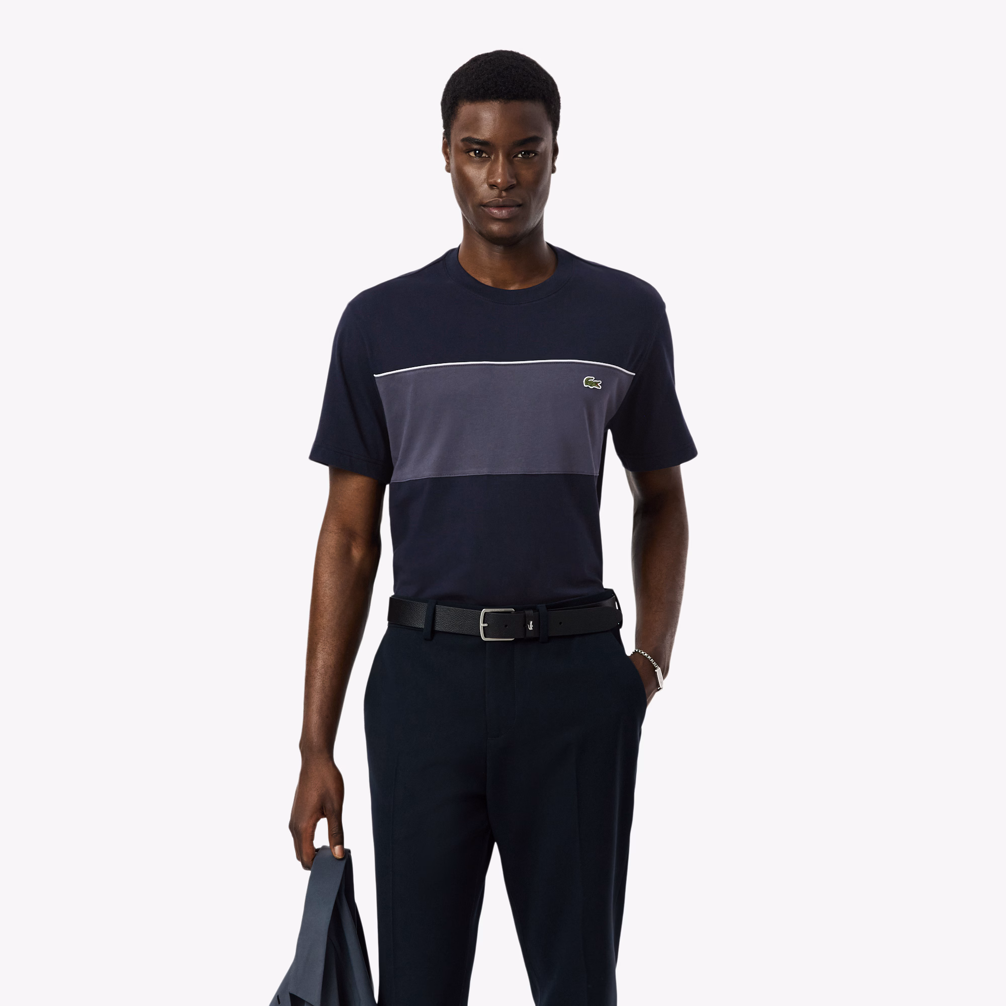 T-shirt contrasté Colorblock – LACOSTE - TH0896 - LACOSTE T-shirt contrasté Colorblock – LACOSTE - TH0896 - LACOSTE