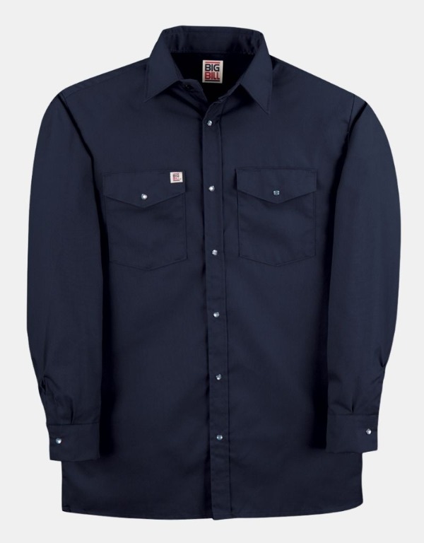 Chemise de travail à manches longues pour homme - BIG BILL - 247-NAVY - Big Bill Chemise de travail à manches longues pour homme - BIG BILL - 247-NAVY - Big Bill