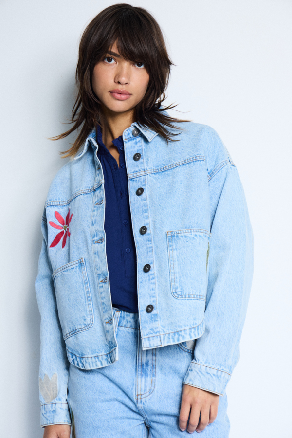 Veste en denim Bauve – ICHI Veste en denim Bauve – ICHI