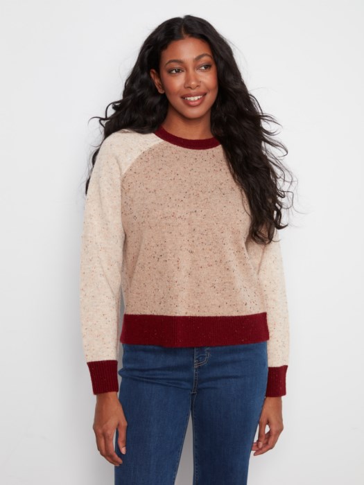 Chandail col rond - CHARLIE B - C2079 - Charlie B Chandail col rond - CHARLIE B - C2079 - Charlie B