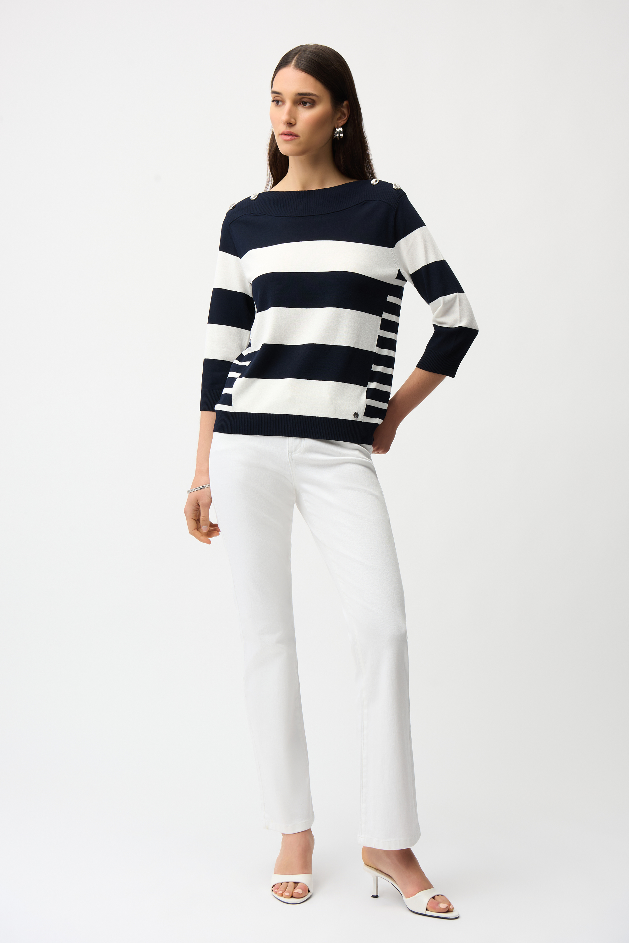 Pull rayé col bateau – JOSEPH RIBKOFF Pull rayé col bateau – JOSEPH RIBKOFF