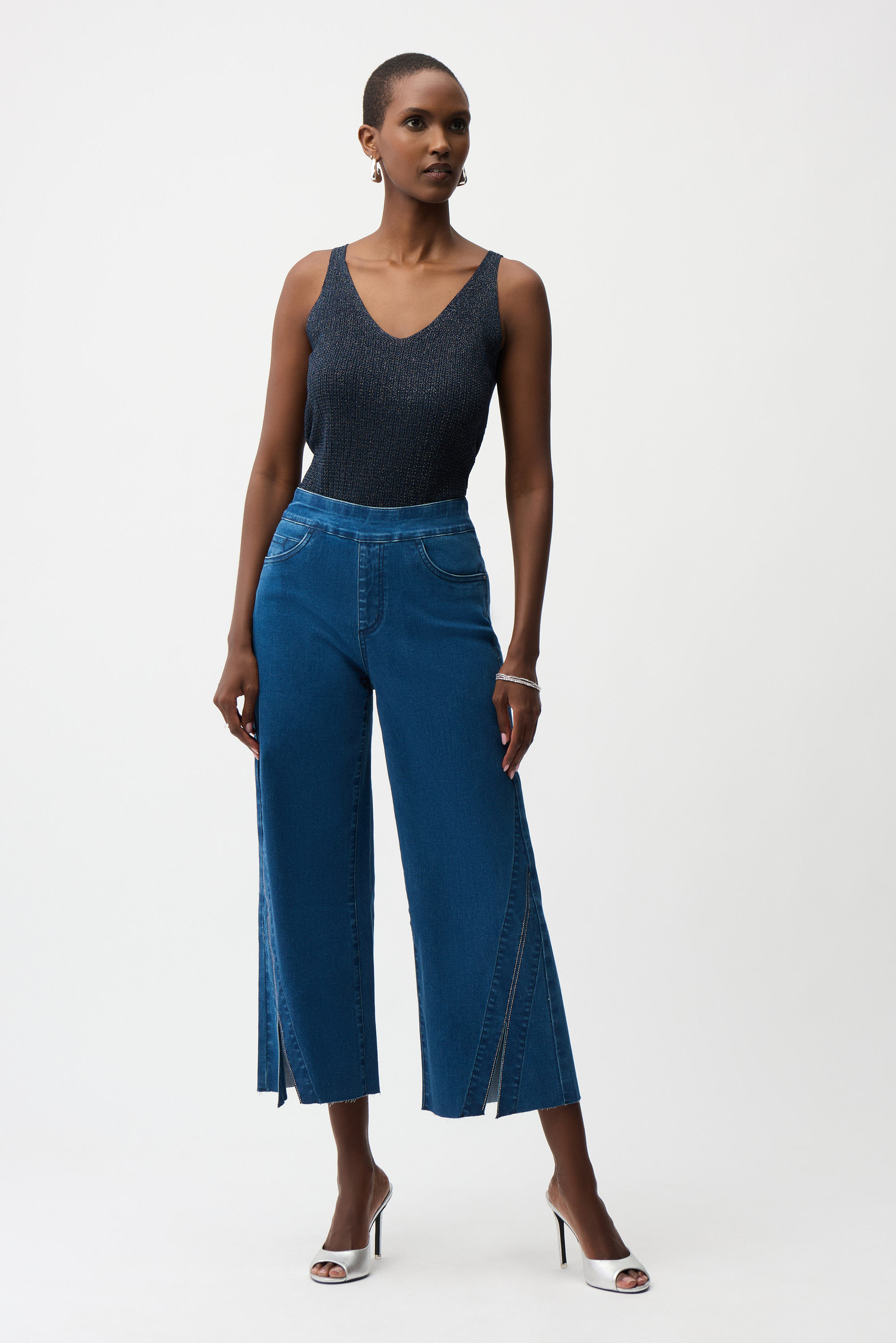 Pantalon écourté taille haute – JOSEPH RIBKOFF Pantalon écourté taille haute – JOSEPH RIBKOFF