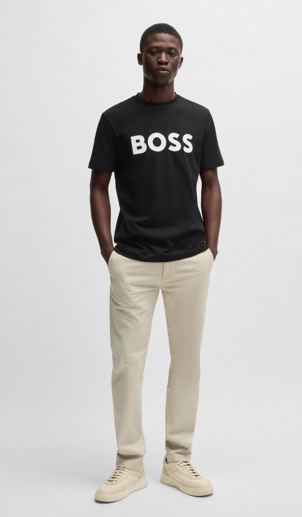 T-shirt en jersey de coton avec logo - HUGO BOSS T-shirt en jersey de coton avec logo - HUGO BOSS