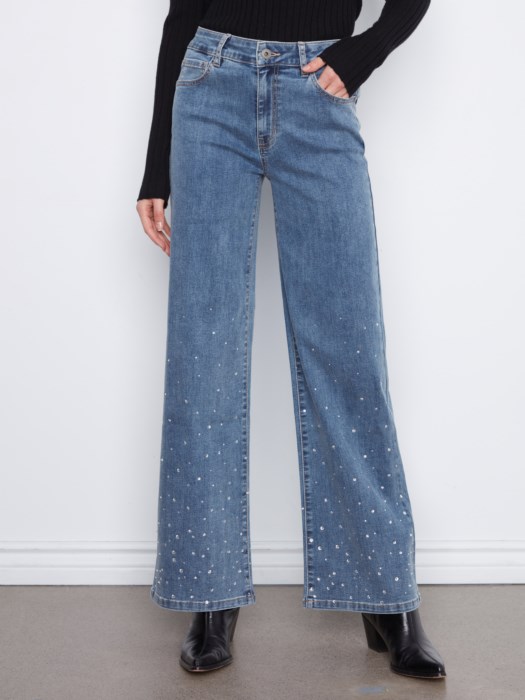 Jean avec strass - CHARLIE B - C5853 - Charlie B Jean avec strass - CHARLIE B - C5853 - Charlie B