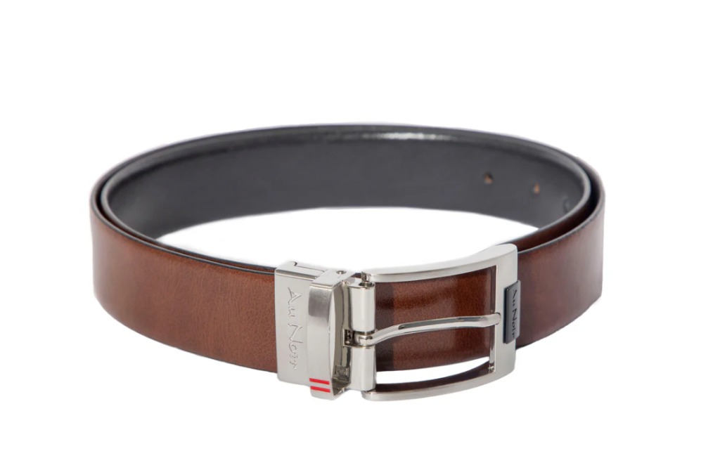 Ceinture réversible Desoto à boucle argent - AU NOIR Ceinture réversible Desoto à boucle argent - AU NOIR