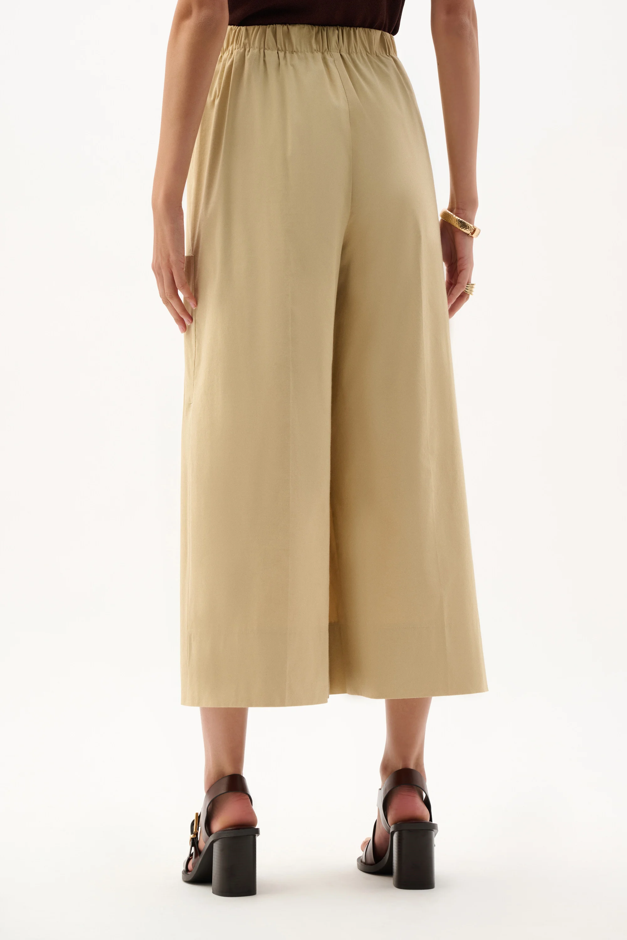 Pantalon-culotte extensible en popeline – JOSEPH RIBKOFF Pantalon-culotte extensible en popeline – JOSEPH RIBKOFF