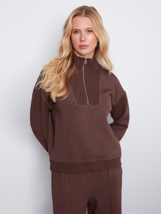 Chandail scuba demi-zip – CHARLIE B Chandail scuba demi-zip – CHARLIE B