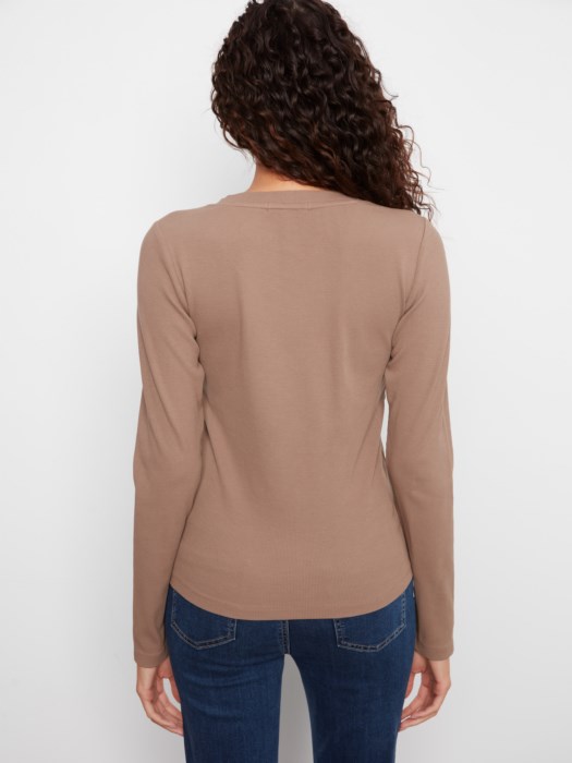 Haut Tencel col en V – CHARLIE B Haut Tencel col en V – CHARLIE B