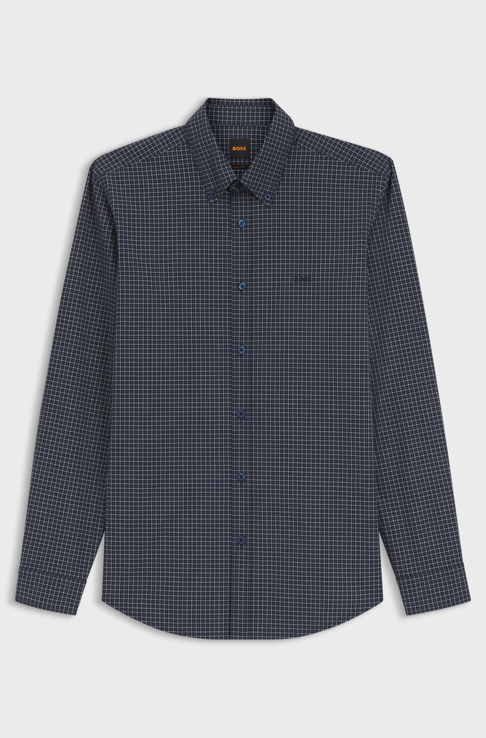Chemise coton extensible à motif Vichy – HUGO BOSS Chemise coton extensible à motif Vichy – HUGO BOSS