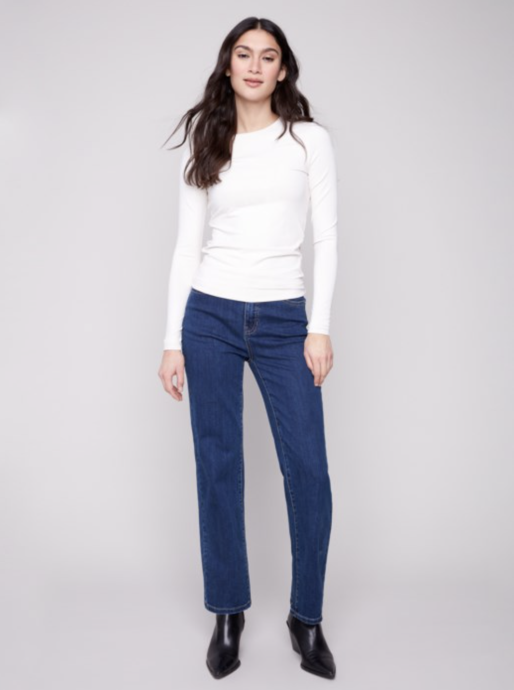 Chandail super extensible en tricot double - CHARLIE B Chandail super extensible en tricot double - CHARLIE B