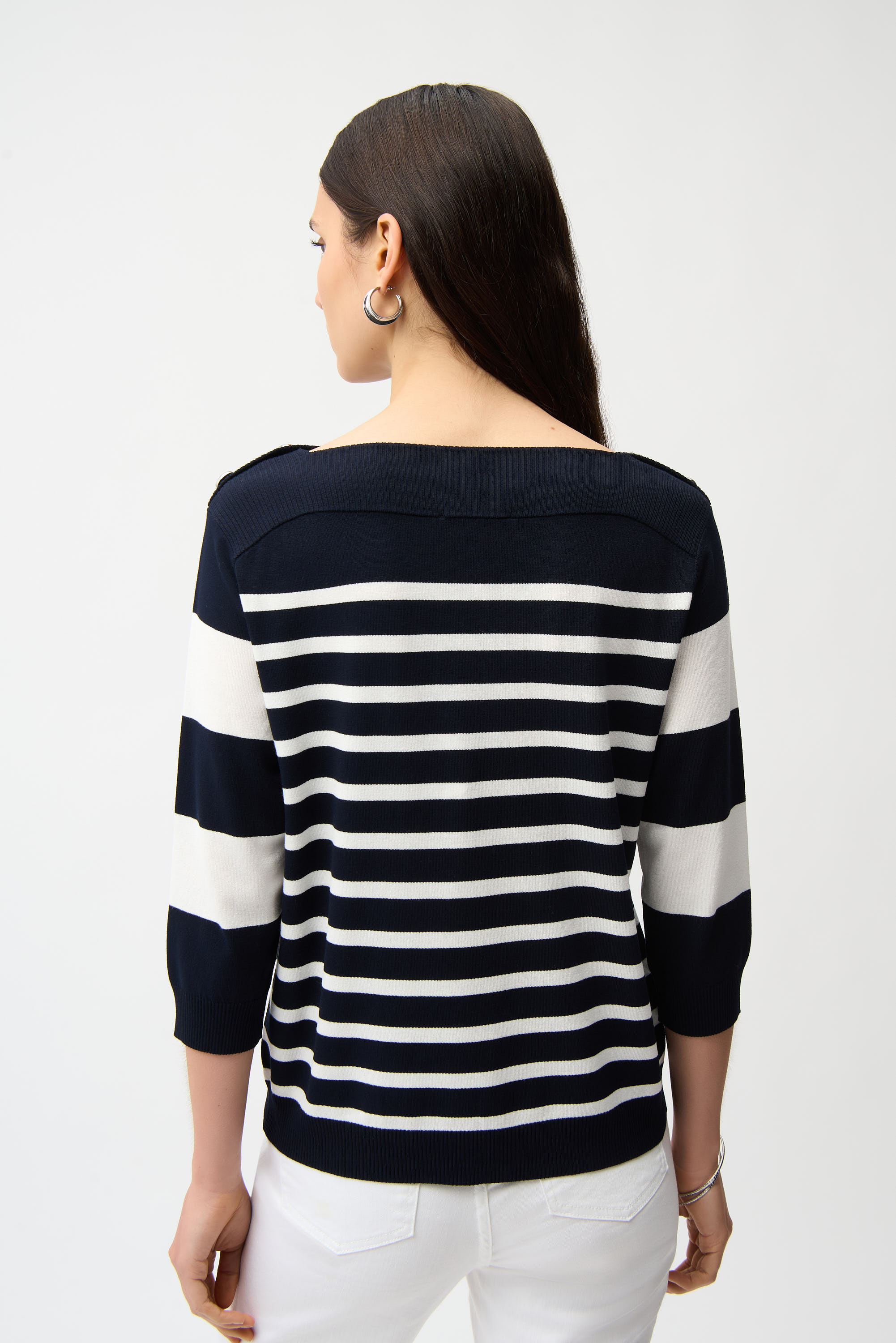 Pull rayé col bateau – JOSEPH RIBKOFF Pull rayé col bateau – JOSEPH RIBKOFF