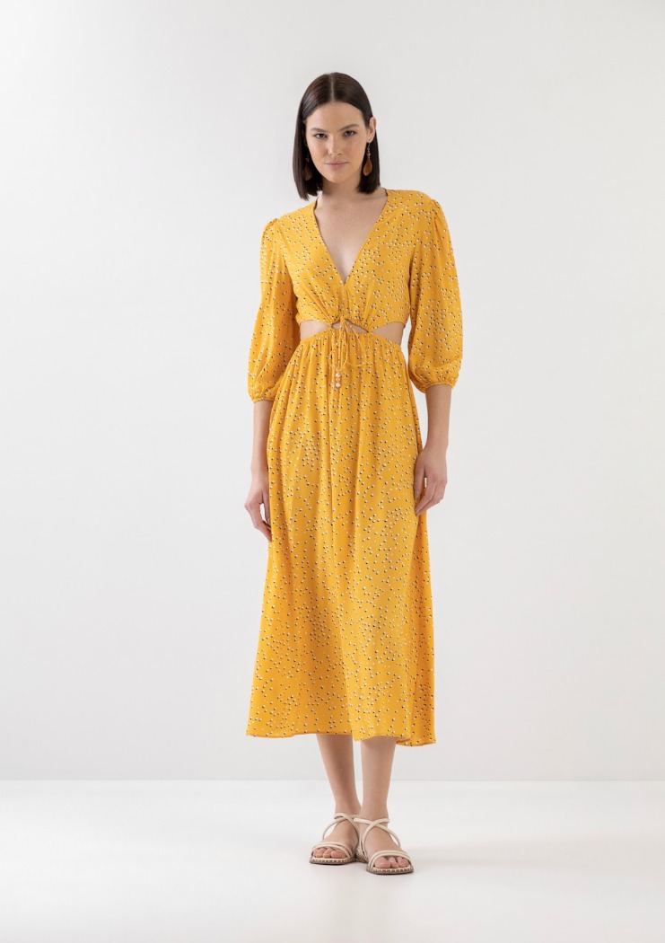 Robe midi avec ouverture à la taille - LEZ À LEZ Robe midi avec ouverture à la taille - LEZ À LEZ