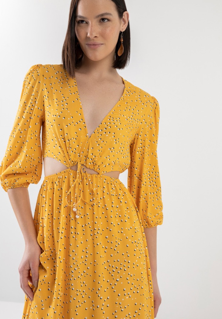 Robe midi avec ouverture à la taille - LEZ À LEZ Robe midi avec ouverture à la taille - LEZ À LEZ