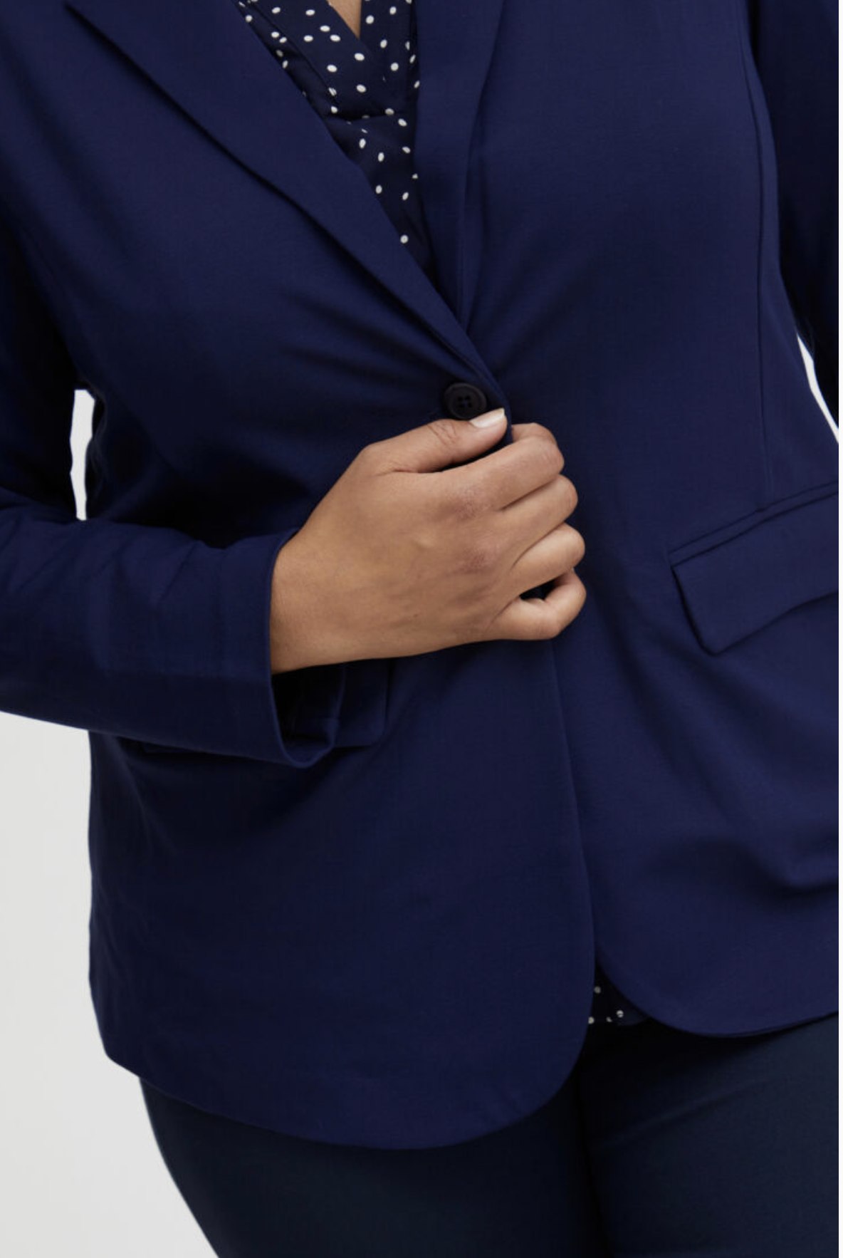 Veston taille plus marine - FRANSA Veston taille plus marine - FRANSA