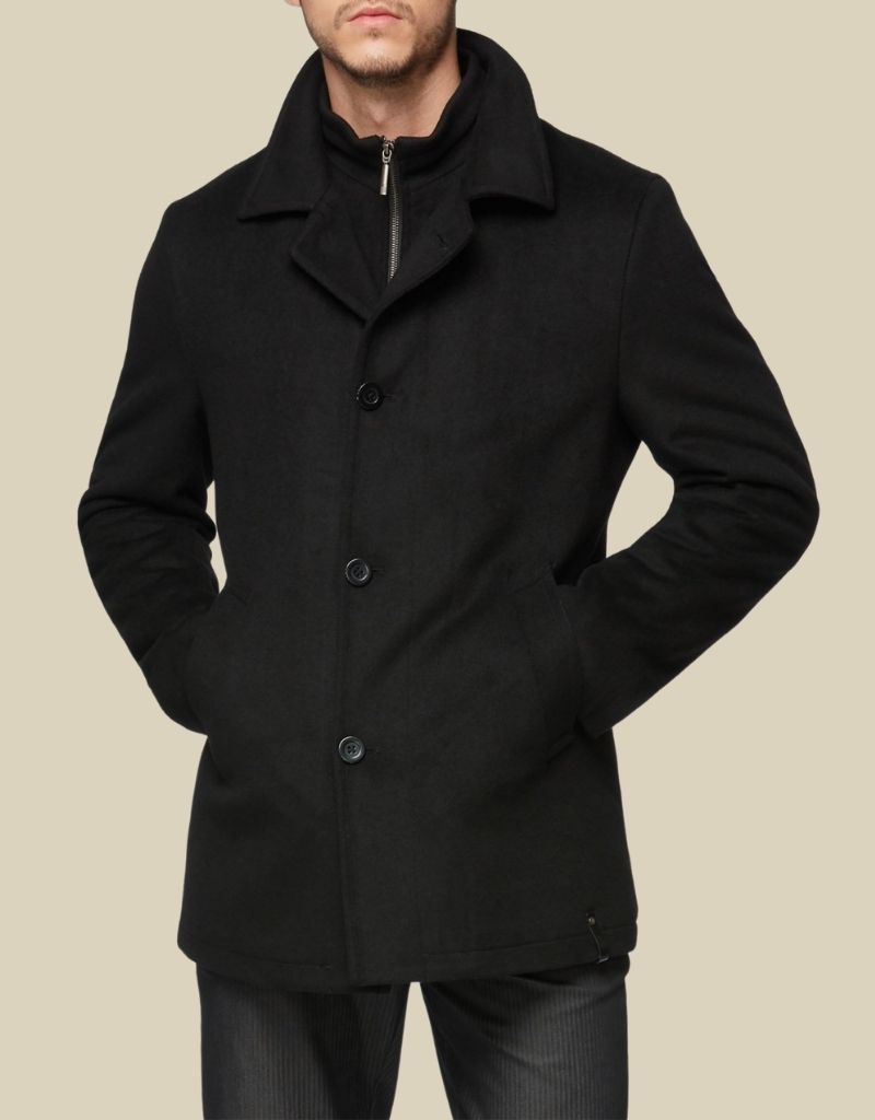 Manteau en laine semi ajusté - VINCENT D'AMÉRIQUE Manteau en laine semi ajusté - VINCENT D'AMÉRIQUE
