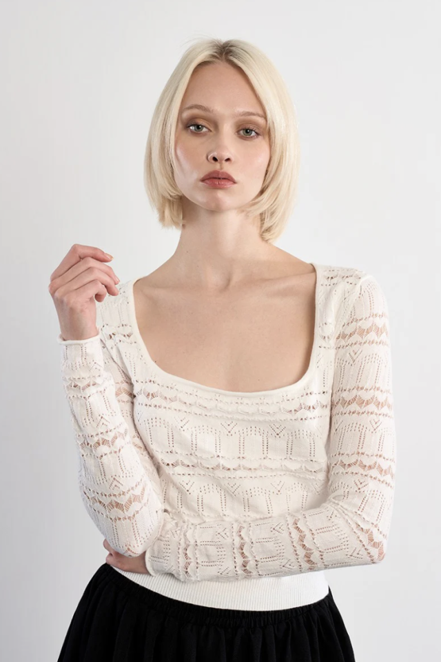 Haut col carré - MOLLY BRACKEN - NL41EP - Molly Bracken Haut col carré - MOLLY BRACKEN - NL41EP - Molly Bracken