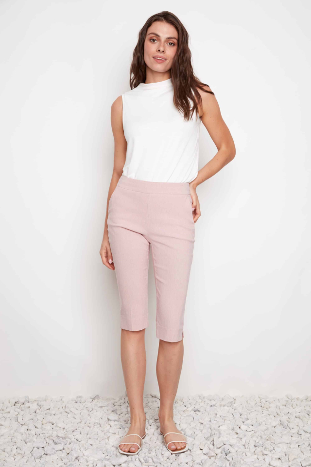 Capri techno à rayures et fentes latérales - UP! - 68890 - UP Capri techno à rayures et fentes latérales - UP! - 68890 - UP