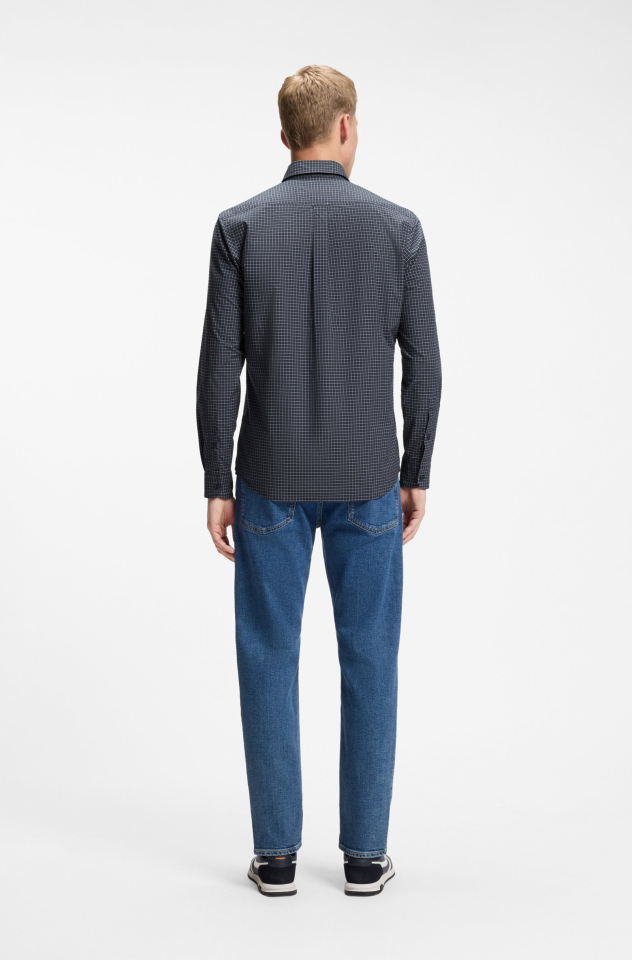 Chemise coton extensible à motif Vichy – HUGO BOSS Chemise coton extensible à motif Vichy – HUGO BOSS